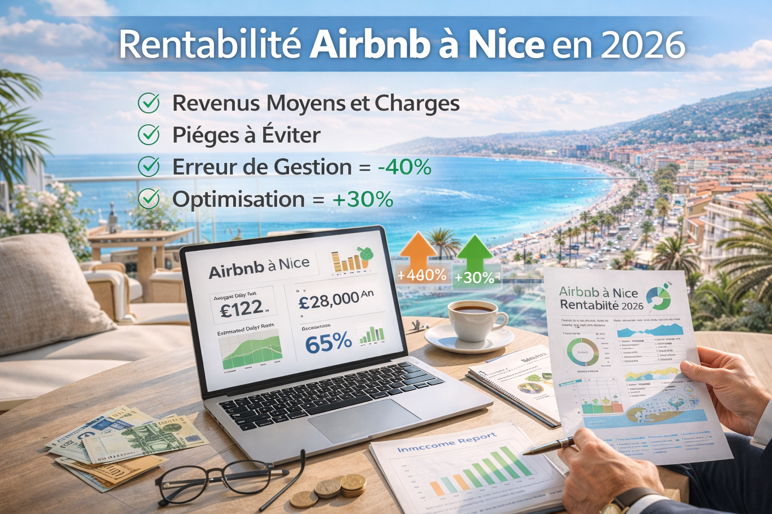 Rentabilité Airbnb à Nice en 2026 : combien pouvez-vous vraiment gagner ?